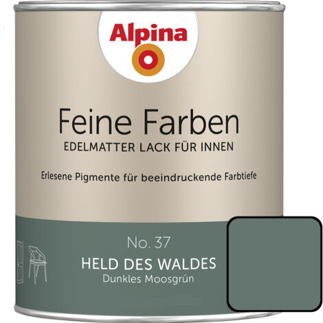 Alpina Feine Farben Lack No. 37 Held des Waldes  moosgrün edelmatt 750 ml Buntlacke