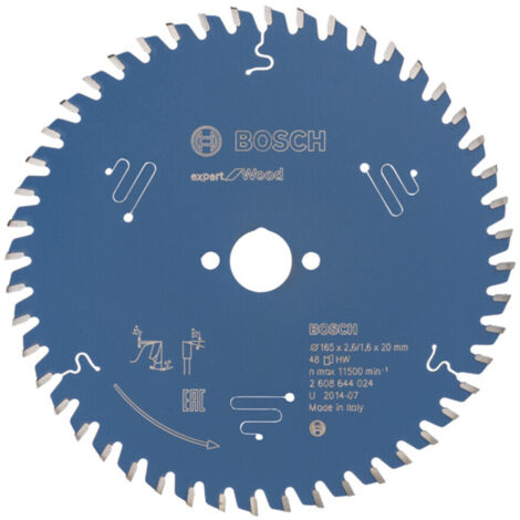 EXPERT Wood Kreissägeblatt, 165x2,6/1,6x20 mm, Z48 - 2608644024