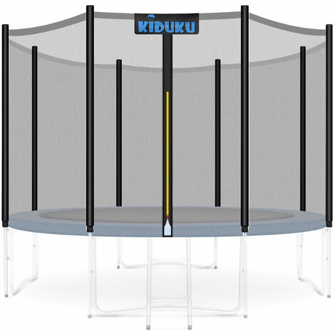 KIDUKU Trampolin Ersatznetz Ø 427 cm - 12 Stangen Sicherheitsnetz Trampolinersatznetz