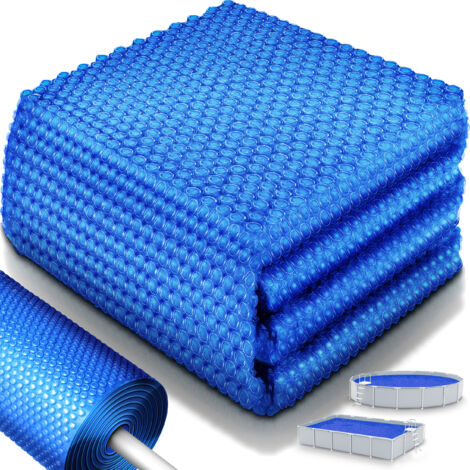 tillvex® Premium Pool Solarabdeckplane 400 µm Rund 305 cm  Solarfolie Wärmeplane zuschneidbar  Solarplane Solarabdeckung  Poolheizung Poolsolarplane für Wassererwärmung