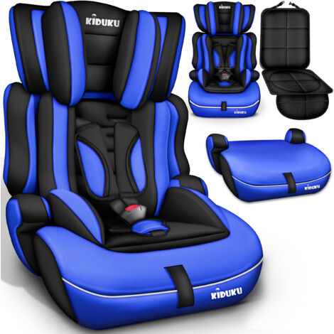 KIDUKU® Autokindersitz Kinderautositz Autositz Kindersitz 9-36kg Gruppe 1+2+3 Schwarz/Blau