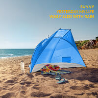 Strandmuschel Pop Up Strandzelt Sonnenschutz Windschutz Zelt Sichtschutz