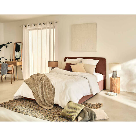 Bestmobilier – Lit coffre 160x200 cm – Tissu 100% polyester – Sommier à lattes inclus – Grand coffre de rangement 585L – Design contemporain (1/5)