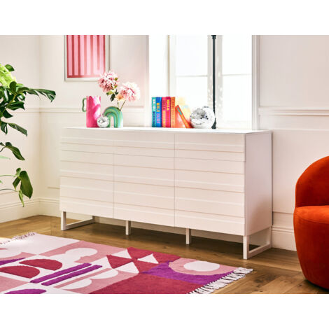 Sofia - buffet bas - blanc mat - 110 cm
