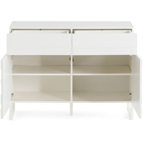 Sofia - buffet bas - blanc mat - 110 cm