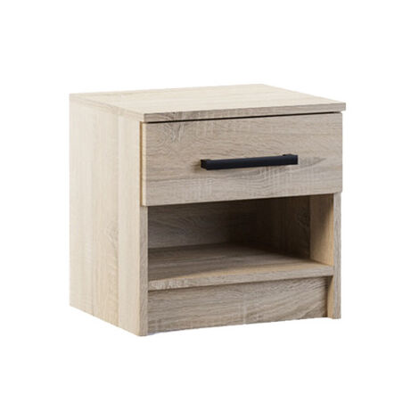 Hayato - table de chevet - effet bois - 40 cm (1/3)