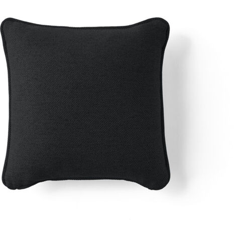 Caracas - coussin - en tissu - 38x38 cm - noir (1/4)