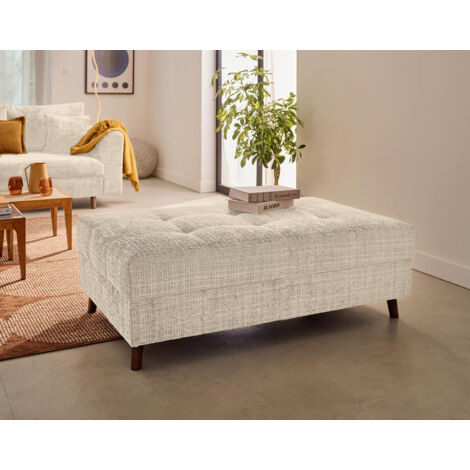 Lisa Design – Pouf en velours texturé 40cm – Largeur 118cm – Profondeur 73cm – Charge max 125kg – Design élégant pour salon et chambre (1/5)