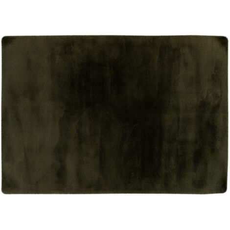 Joy - tapis rectangulaire - fausse fourrure - vert (1/5)