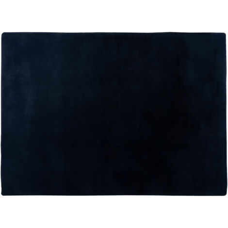 Joy - tapis rectangulaire - fausse fourrure - bleu (1/5)