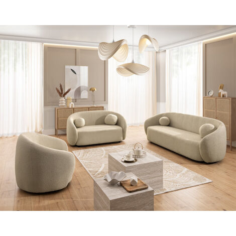 Mathis - canapé convertible clic-clac 3 places en velours côtelé - terracotta (1/5)