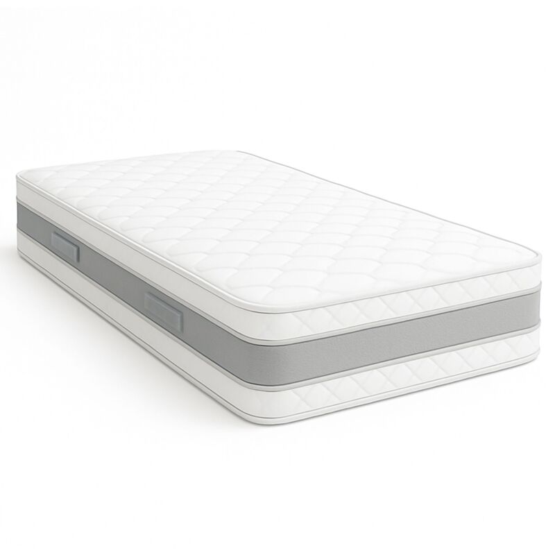 Matelas Mémoire De Forme Nuits D'or Memory Deluxe – 80x190 Cm – Hauteur 21 Cm – Soutien Très Ferme – Orthopédique – 2 Faces (Hiver/Été)