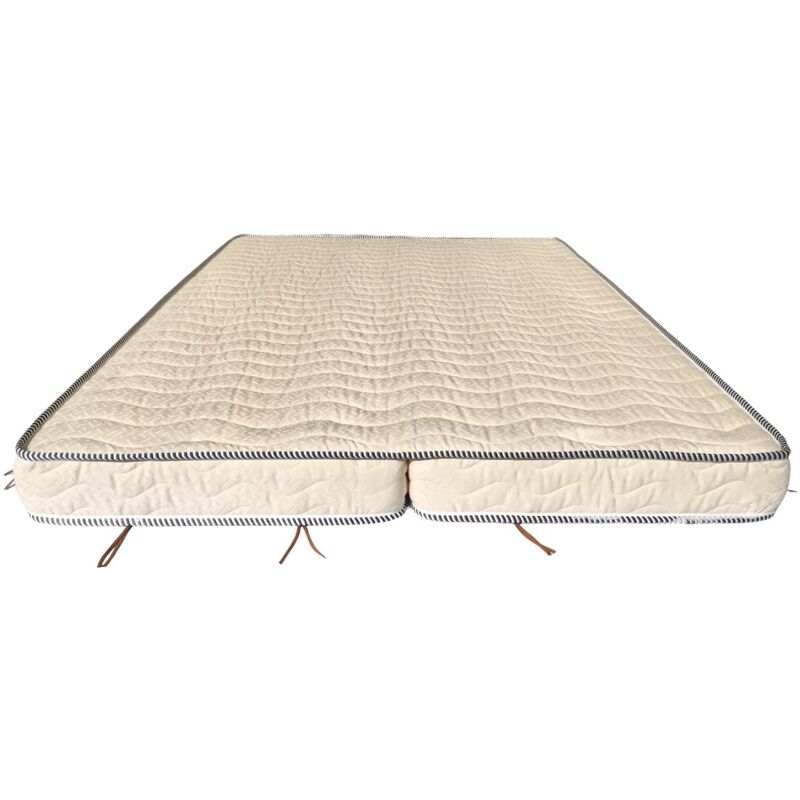 Matelas BZ 140x190 Latex Naturel de densité 80 Kg/m3 et Mousse Poli Latex  Indéformable Tissu Strech très résistant - Hauteur 10 cm - Soutien  Equilibré GOLD10 