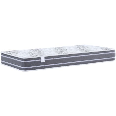 Matelas 100x200 Tissu Maxi tissu 90 % polyester 10 % bambou 240 g/m2 - rembourrage 100 % polyurethane 2 cm - ame 100 % polyurethane 19 cm poli lattex Indéformable - 24 cm - Ferme + Protège Matelas OFF
