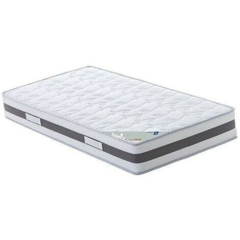 Matelas contact Mémoire de Forme 60 Kg/m3 + Alése 70x190 x 23 cm Trés Ferme + Oreiller Visco - 7 Zones de Confort - rembourrage 100 % polesther - âme 100 % polyuréthane poli lattex HR Derniére Générat (1/5)