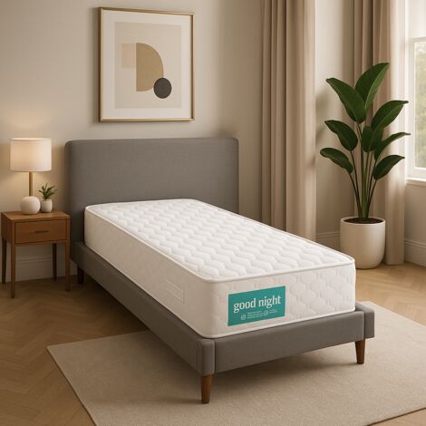 Matelas 90x200 cm - 21 cm - Tres Ferme - Aertech+ 35 Kg/m3 HR - Tres Respirant - Confort Optimal - Usage Quotidien - MATELAS GOODNIGHT
