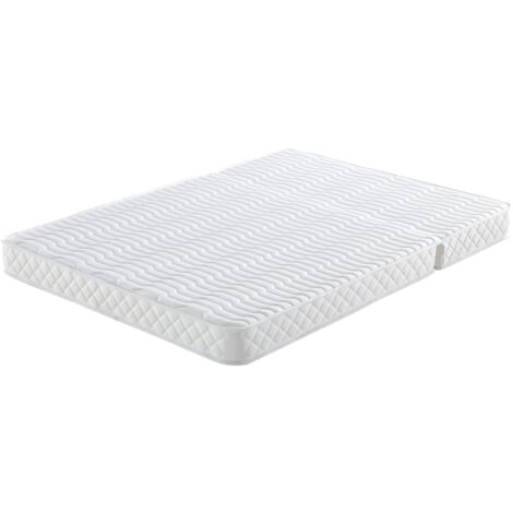 Matelas Très Ferme Pour BZ + Alèse 120x190 x 15 cm - Dim Assise 60 cm -  Déhoussable Housse Lavable - 5 zones de Confort - Ame Poli Lattex Haute