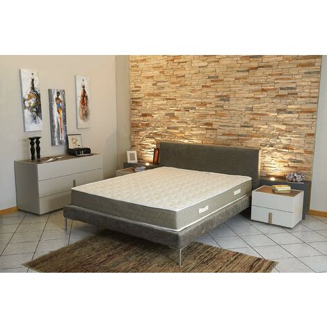 Lot de 2 Matelas 90x200 x 23 cm + 2 Sommiers + pieds Offerts avec Latex Naturel densité 80 Kg/m3 - - Compatible Sommiers Articulés - Soutien Ferme (1/5)