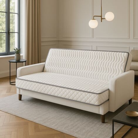 Matelas 140x190 - 20 cm - Dim Assise 60 cm - Très Ferme - 7 Zones de Confort - Confort Optimal - Utilisation Quotidienne (1/5)