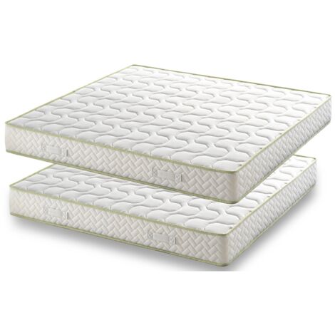 Lot de 2 Matelas 70x190 x 21 cm - Souple - Aertech+ 35 Kg/m3 HR Haute Densité - (1/4)