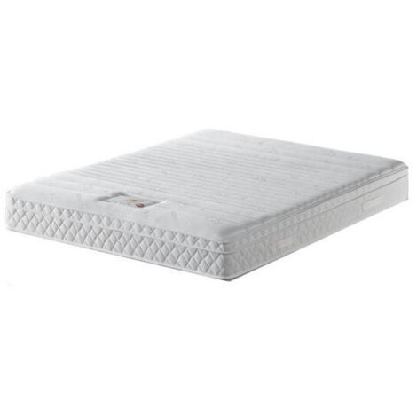Lot de 2 Matelas memoryplus a Ressorts + 3,5 cm Memoire de Forme 75 Kg/m3 - 80x190 Hauteur +/-  22,5 cm - Accueil Ferme - Soutien Ferme - 7 Zones de Confort - (1/4)