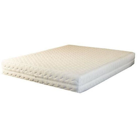 Matelas 140x190 x 19 cm - Accueil Ferme - Soutien Tres Ferme - Dehoussable Housse Lavable - reference Laure - Noyau Poli Lattex HR Dernière Génération Indéformable - Très Respirant (1/2)