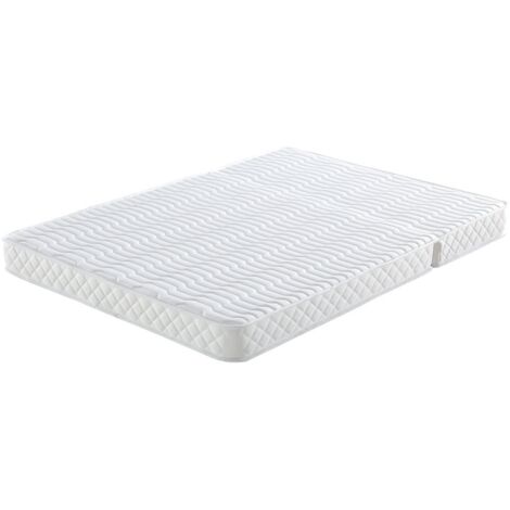 Matelas Literie Julien 140x190 Cm - Fermeté Très Ferme, Mousse HR 30 Kg/m3 - Épaisseur 18 Cm, Traitement Anti-acariens, Respirant, Garantie 5 Ans