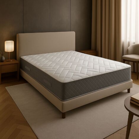 Matelas face de contact Latex 70 Kg/m3 + Mousse 35 Kg/m3 HR + Alèse 120x190 x 21,5 cm Accueil Ferme Soutien très Ferme - 7 Zones de Confort (1/4)