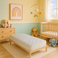 Natura Baby Matelas 60x1 Haut De Gamme Pour Bebe Densite 35 Kg M3 Hauteur 8 Cm