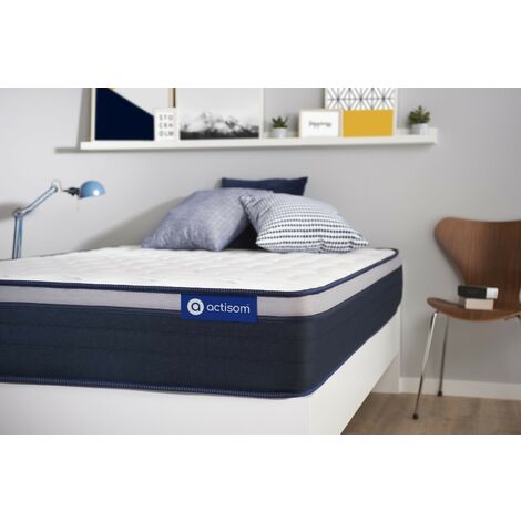 Actisom – Matelas mémoire de forme 90x190 cm – Épaisseur 26 cm – Soutien haute densité 7 zones – Technologie ActiFresh pour régulation température