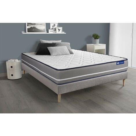 Ensemble literie matelas 594 ressort ensachés +sommier tapissier