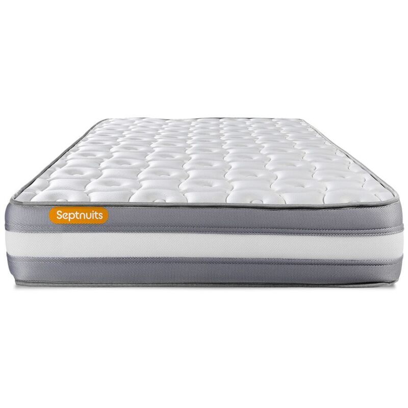 Housse De Matelas Cachemire Gris Imprimé - Taille 90x190 Cm - Pour Matelas Jusqu'à 20 Cm - 50% Coton, 50% Polyester - Fermeture éclair Latérale - 11