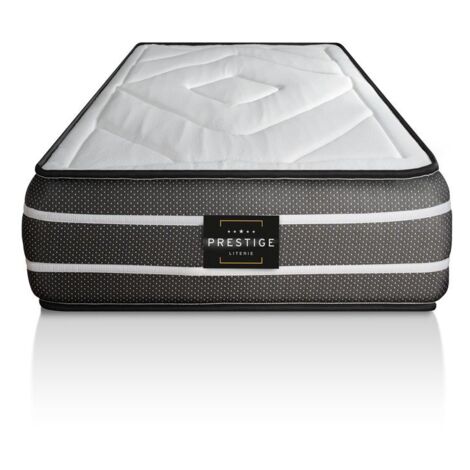 Ensemble matelas sommier Exclusive 90 x 190 cm - Couleur : Blanc (1/4)