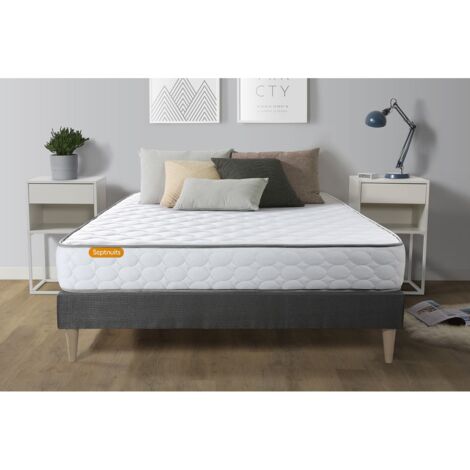 Ensemble matelas sommier Memo 160 x 200 cm - Couleur : Gris (1/5)