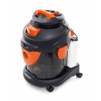 DCRAFT - Aspirateur industriel humide/sec avec fonction lavage - Injecteur-extracteur - Puissance 1400W - Orange