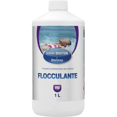 FLOCULANTE PER PISCINA LITRI 1 PER TRASPARENZA PULIZIA ACQUA 59010 SET 5 PEZZI- BEST WAY