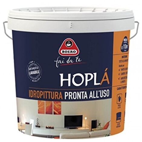 IDROPITTURA LAVABILE HOPLA 4 LITRI BOERO - BOERO