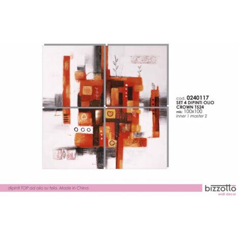 Dipinto olio crown s/4 100x100-t524 - bizzotto (1/2)