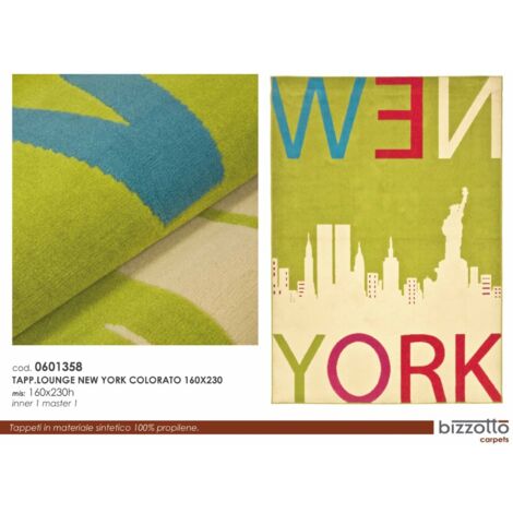 Tappeto lounge new york colorato 160x230 - bizzotto (1/2)