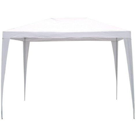 Gazebo bianco 3x3 polietilene metallo altezza 2,5 mt 787/6 - biacchi ettore