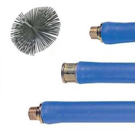 KIT SPAZZACAMINO PER PULIZIA CANNA FUMARIA BRIXO MM 200