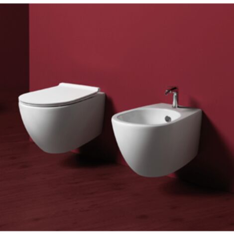 Bidet sospeso bagno serie vignoni bianco simas - simas