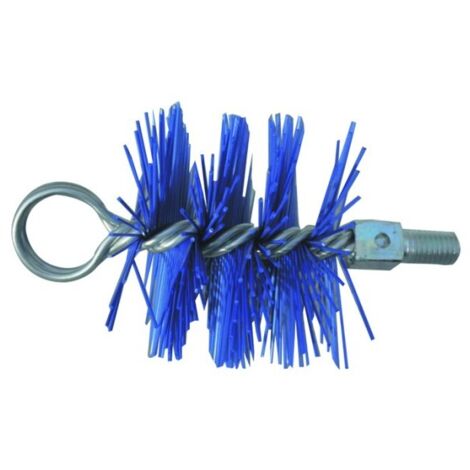 Scovolo tondo nylon per pulizia stufa tubo camino diametro 100 mm - fraschetti