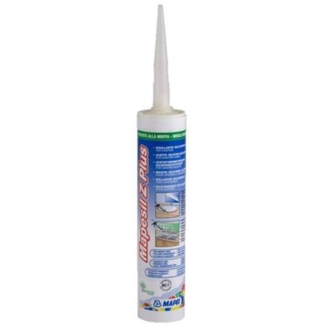 SILICONE ANTIMUFFA MAPESIL Z PLUS TRASPARENTE 280 ML - MAPEI