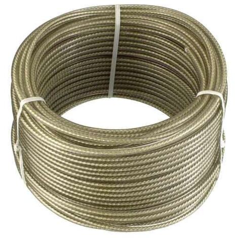 Cavetto zincato plastificato mm 4 mt 30 - masidef