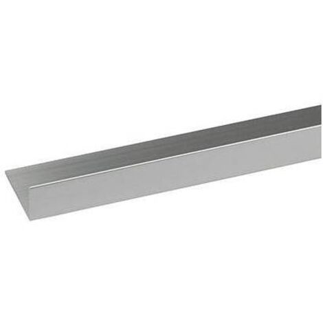 Profilo angolare da 2 metri ad l alluminio argento mm15x10x1 - arcansas