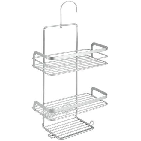 Mensola supporto doccia a 3 ripiani 23x12x38/47 cm polytherm metaltex - metaltex (1/2)