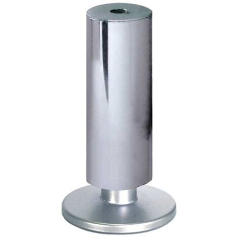 Piedino cilindrico in plastica regolabile d35b60h120 cromo - masidef