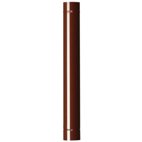 12 tubi 10x100 cm acciaio smaltato marrone tubo per stufa stufe a legna