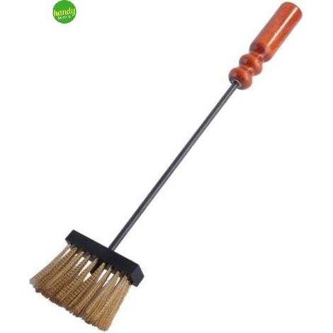 Spazzolino ottone per gruppo con manici legno 5cm - artigianferro